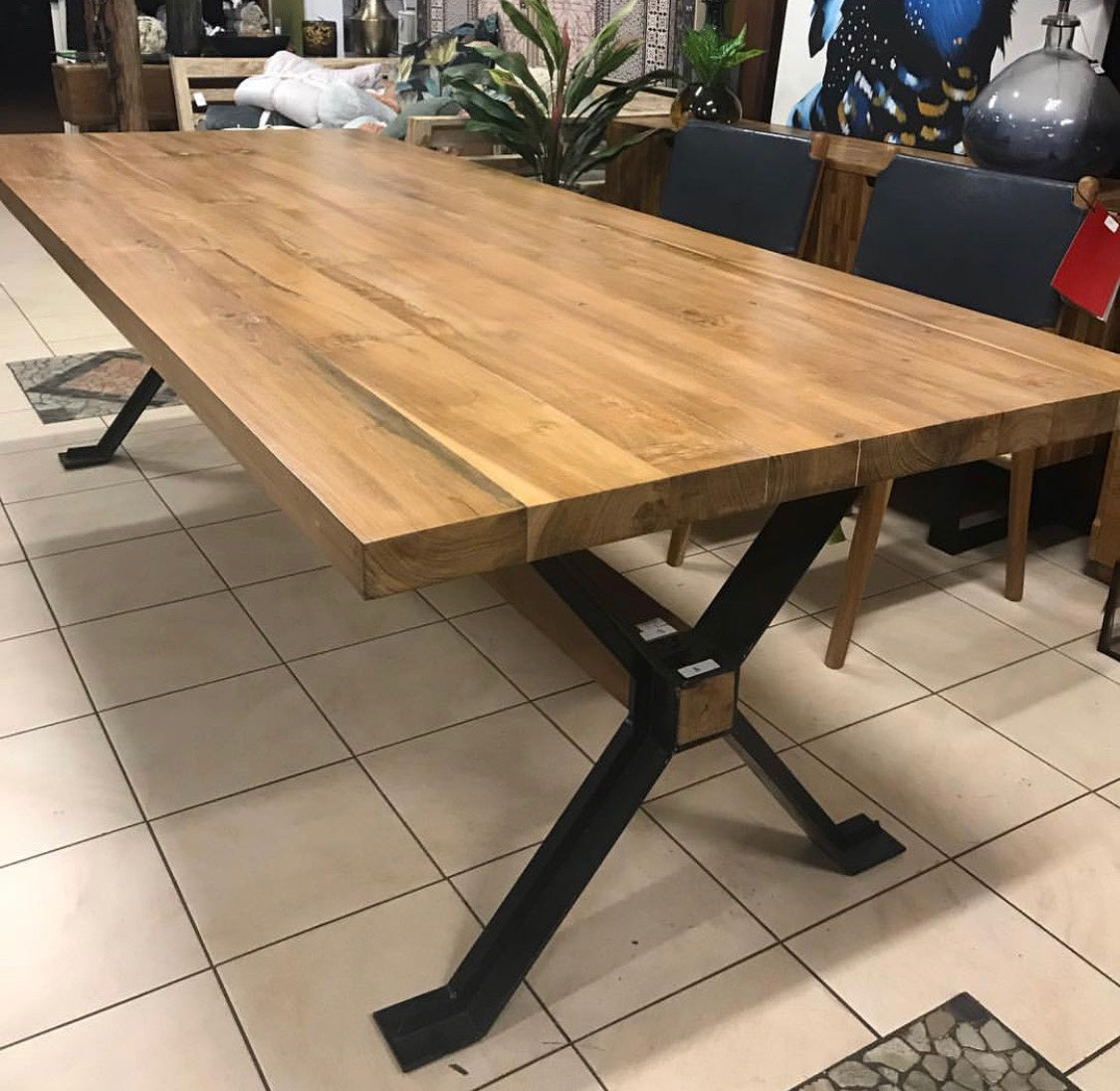 Dining Table Recycled Teakwood 200x90x5cm