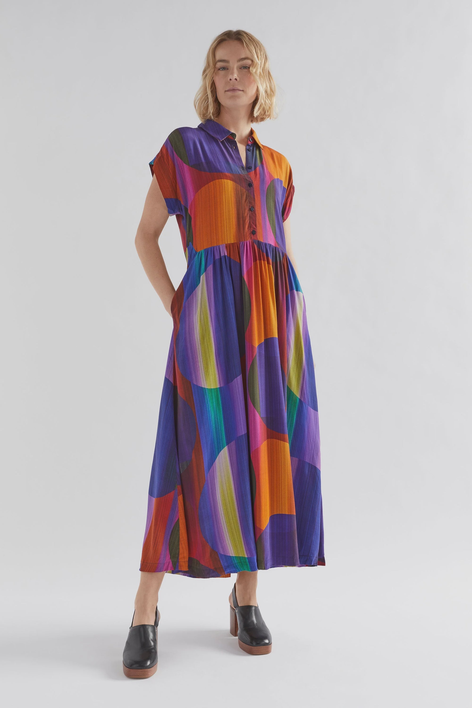 Berg Dress Prism Print