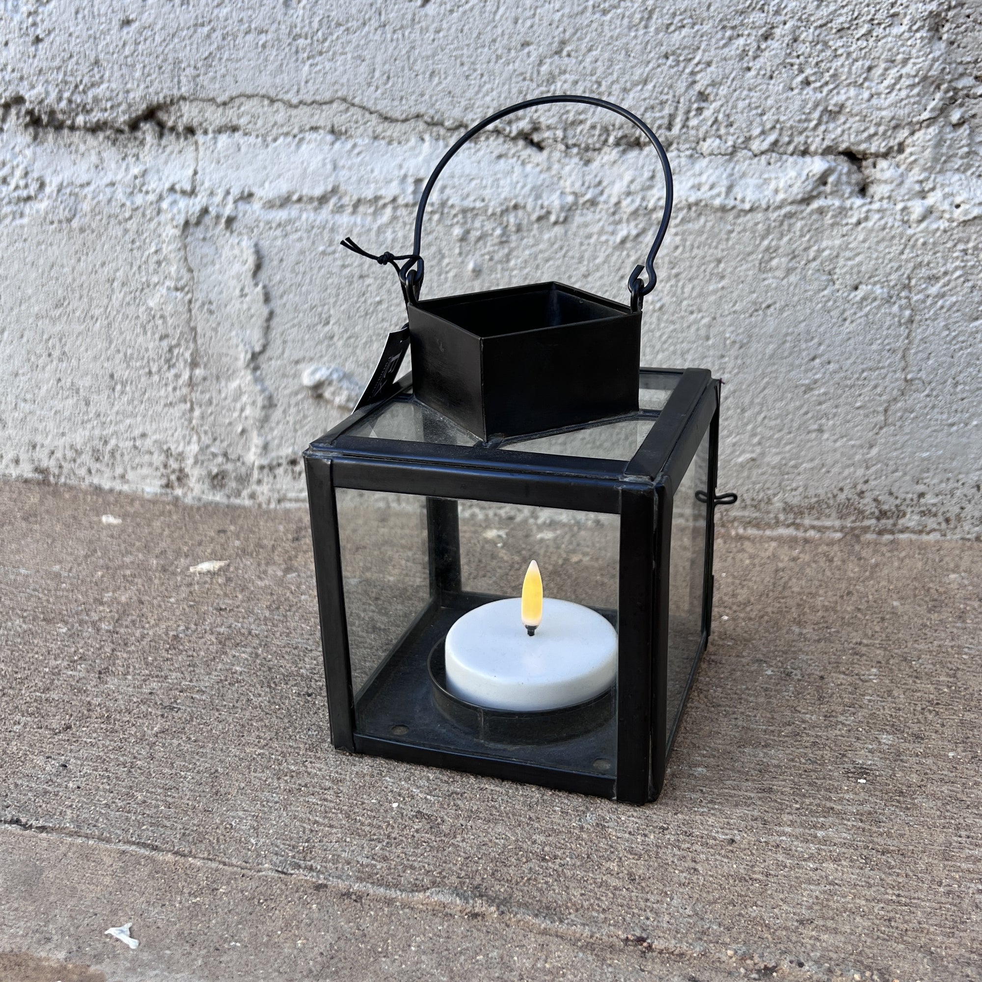 Lantern Brass Small Square