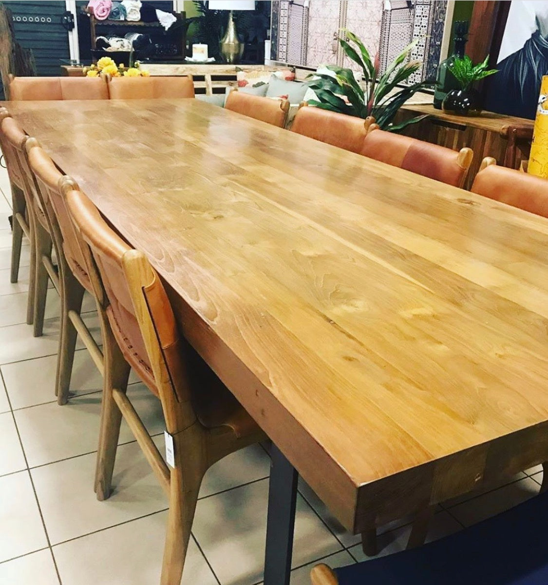 Dining Table Recycled Teakwood 330x110x7cm