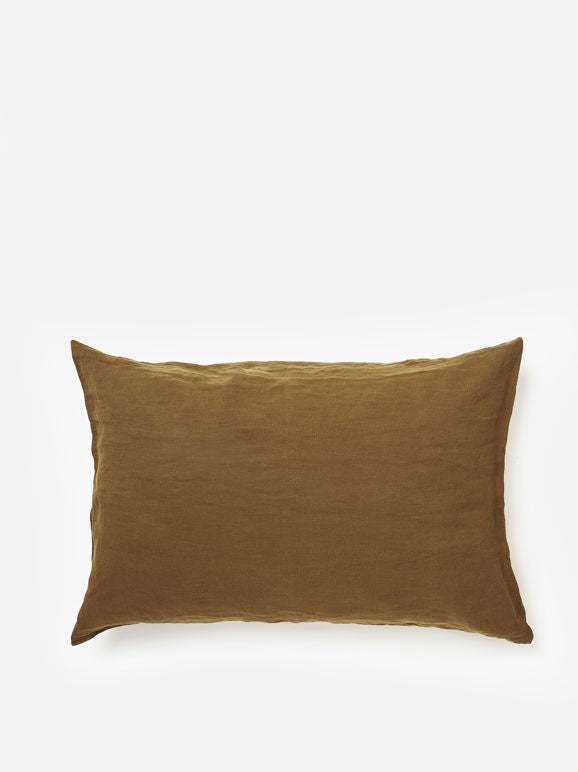 Pillowcase Set Ochre Linen