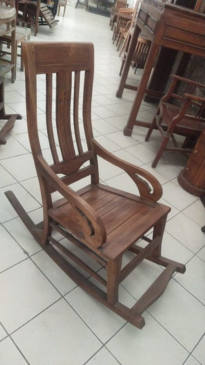Rocking Chair Slatted