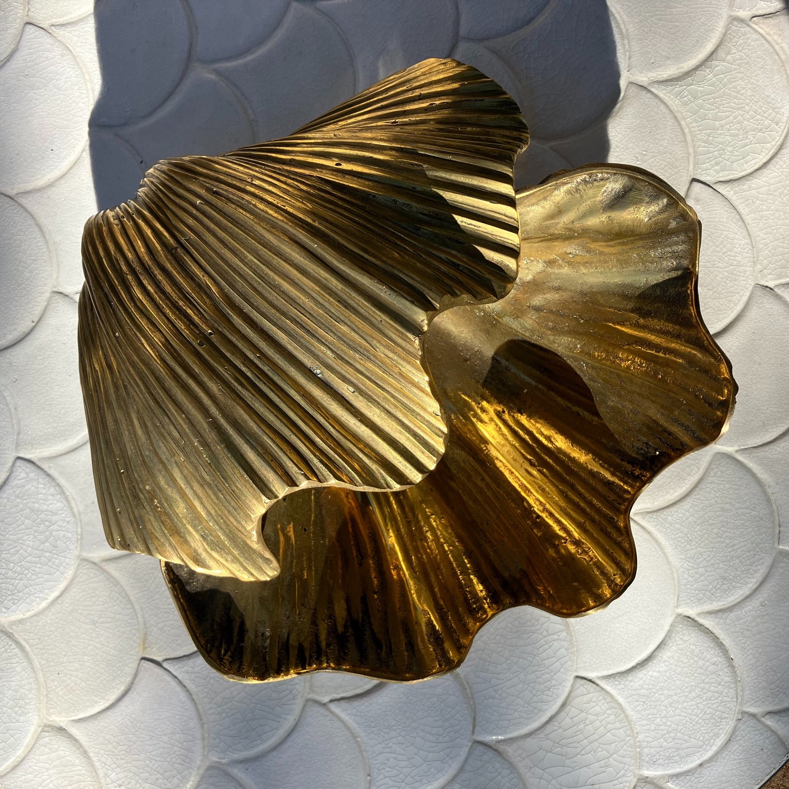 Brass Clam Shell 45cm