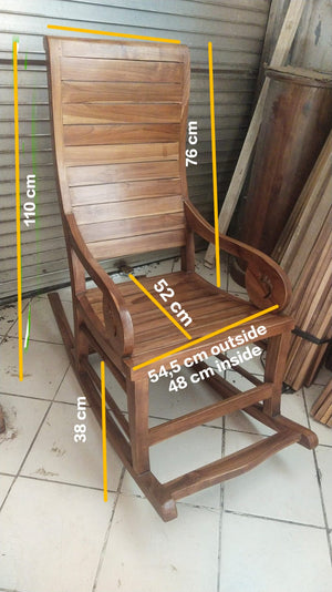 Wooden Rocking Chair Lazy