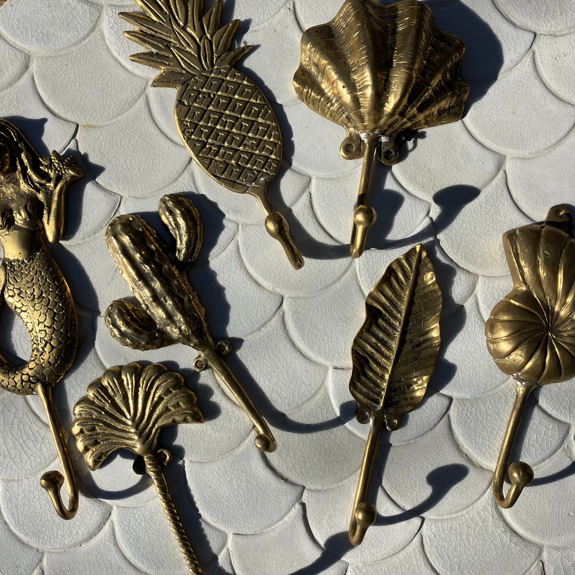 Brass Hook Leaf - Exotiq Homewares