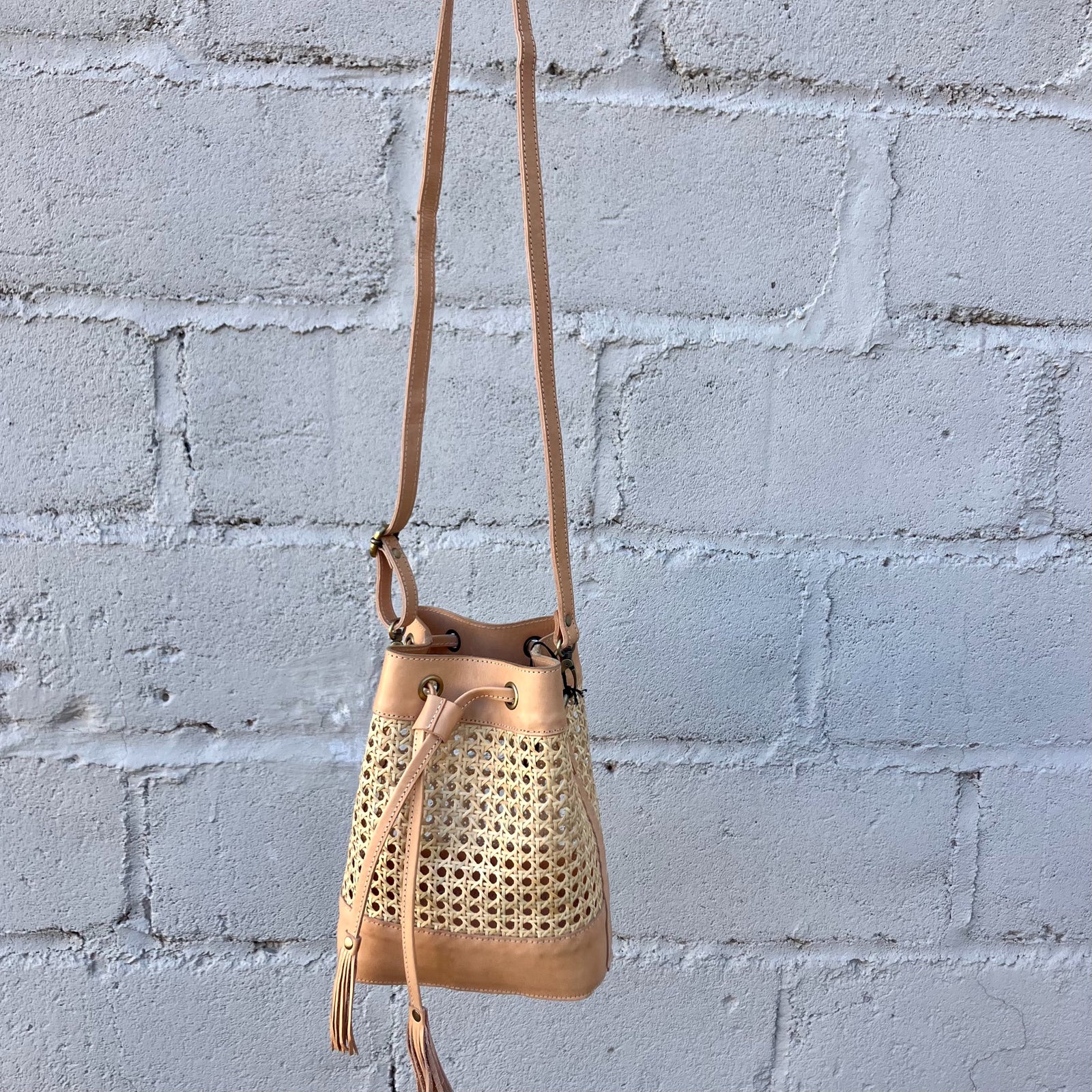 Bag Crossbody Retro Rattan