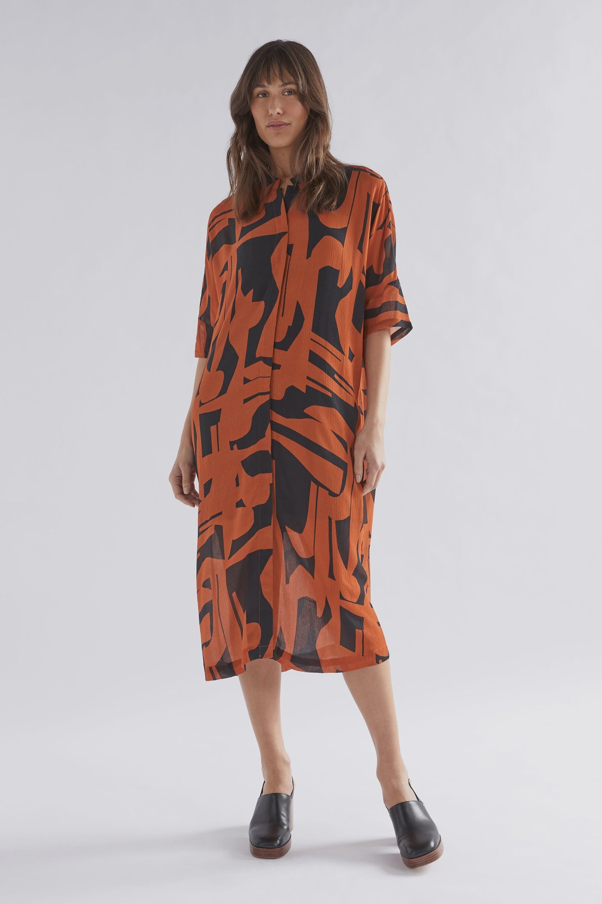 Soma Shirt Dress Braque Print