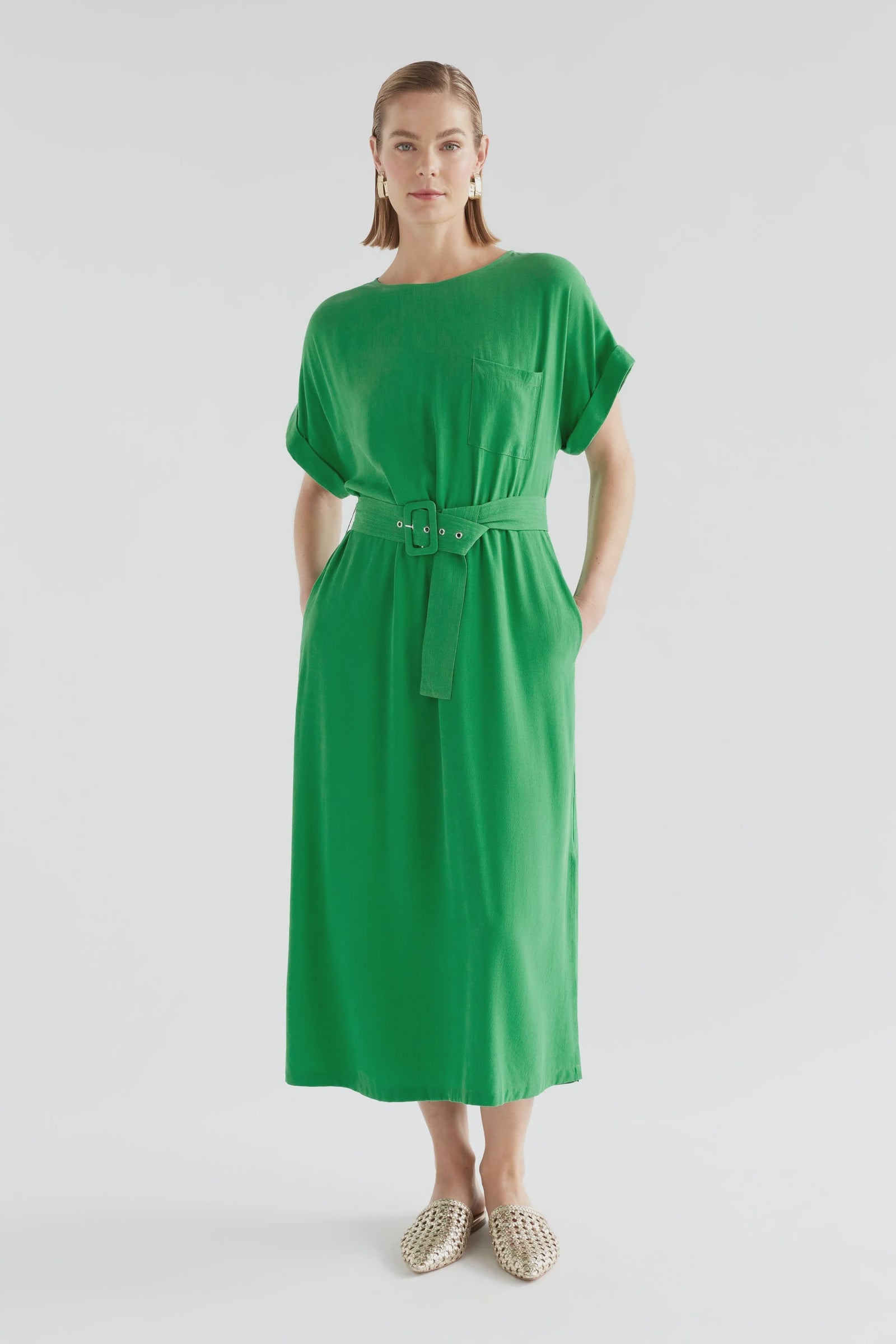 Dress Midi Olyck Vine Green