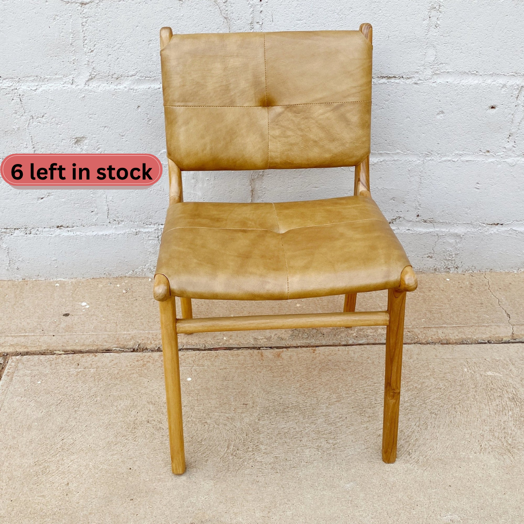 Dining Chair Padded Stitched Walnut $599