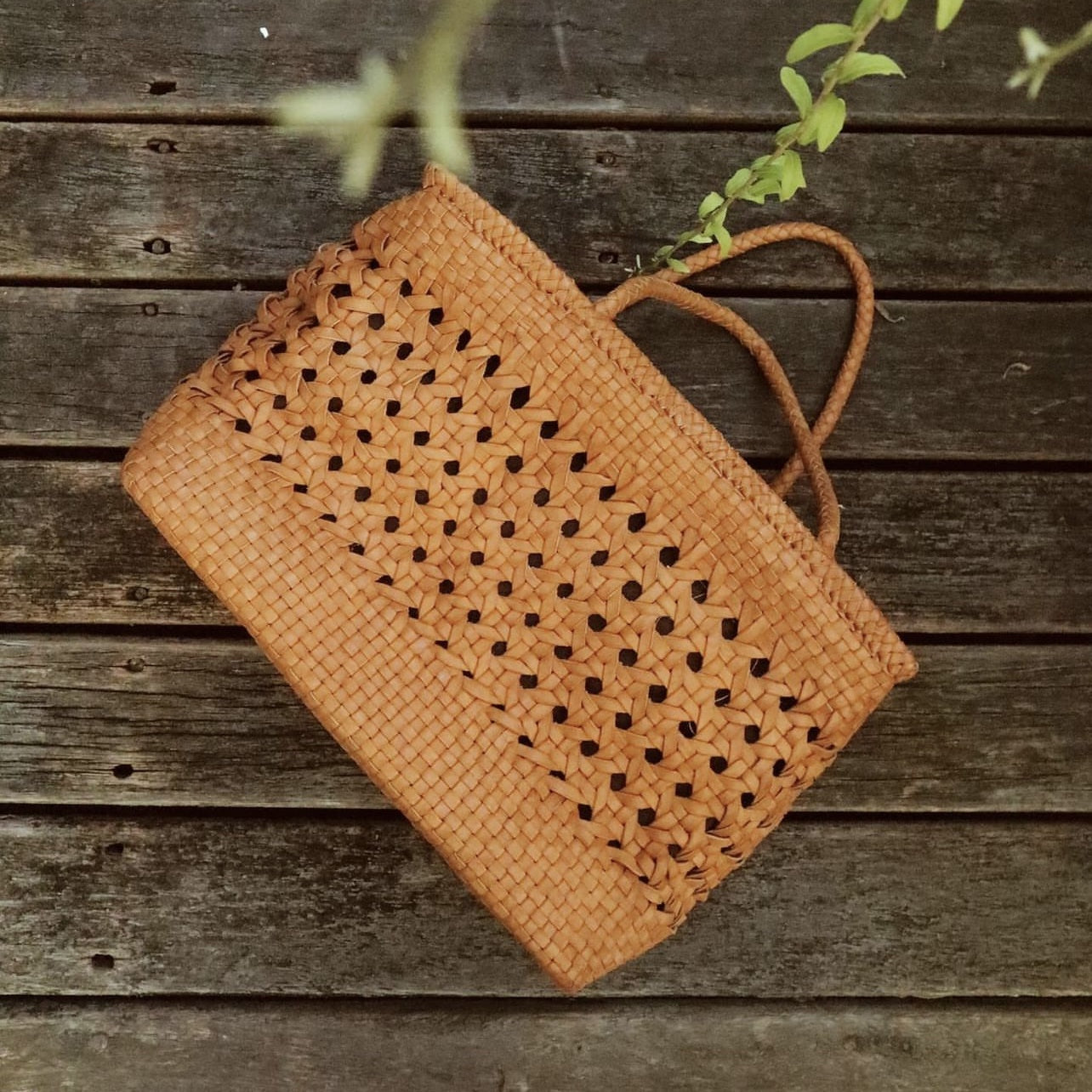 Handbag Geni Basket Leather