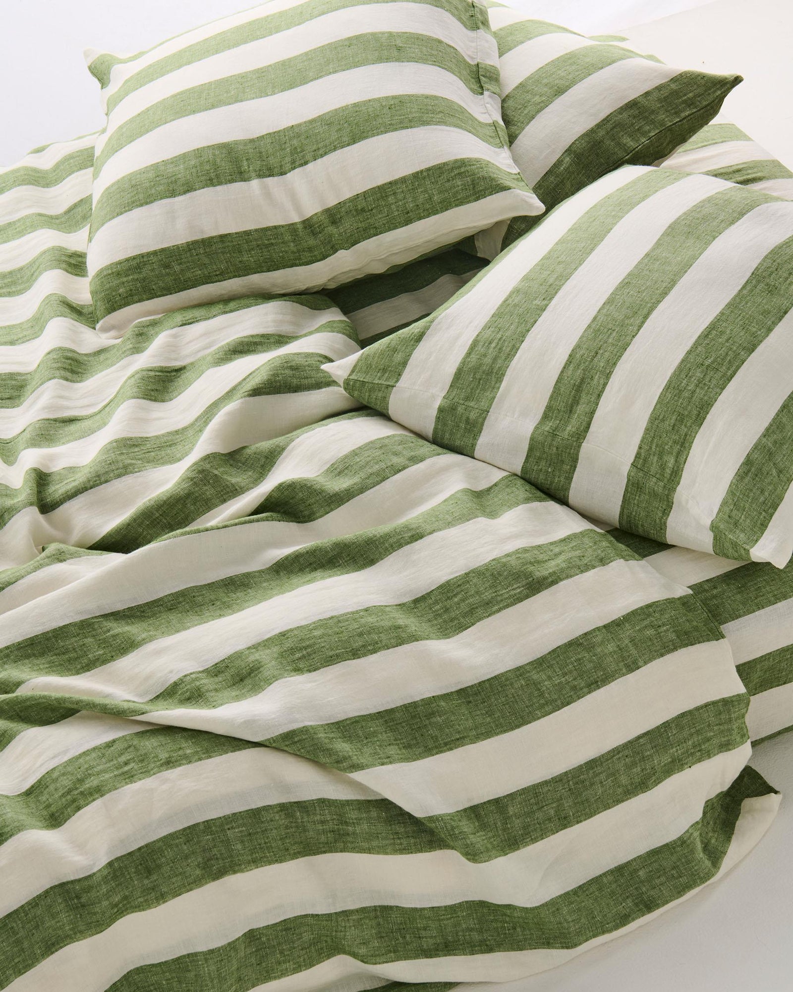 Quilt Cover Moss Stripe