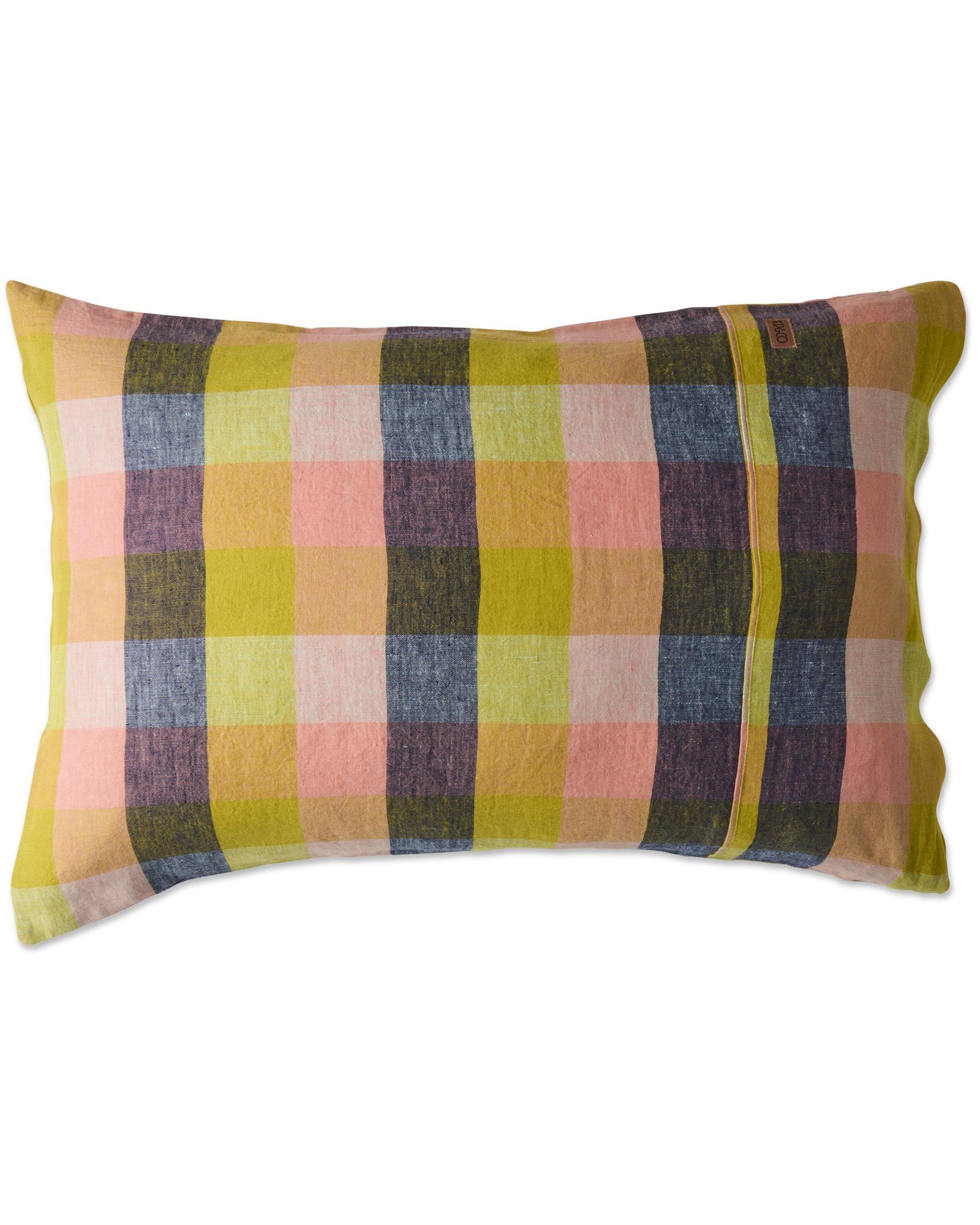 Linen Pillowcase Florida Tartan Std Set