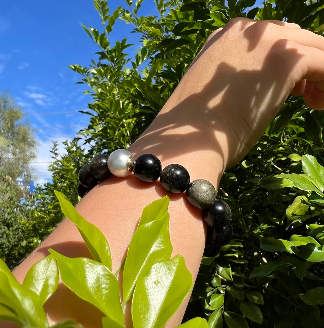 South Sea Pearl Bracelet 9ct Gold