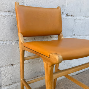 Bar Stool Padded Flat Camel