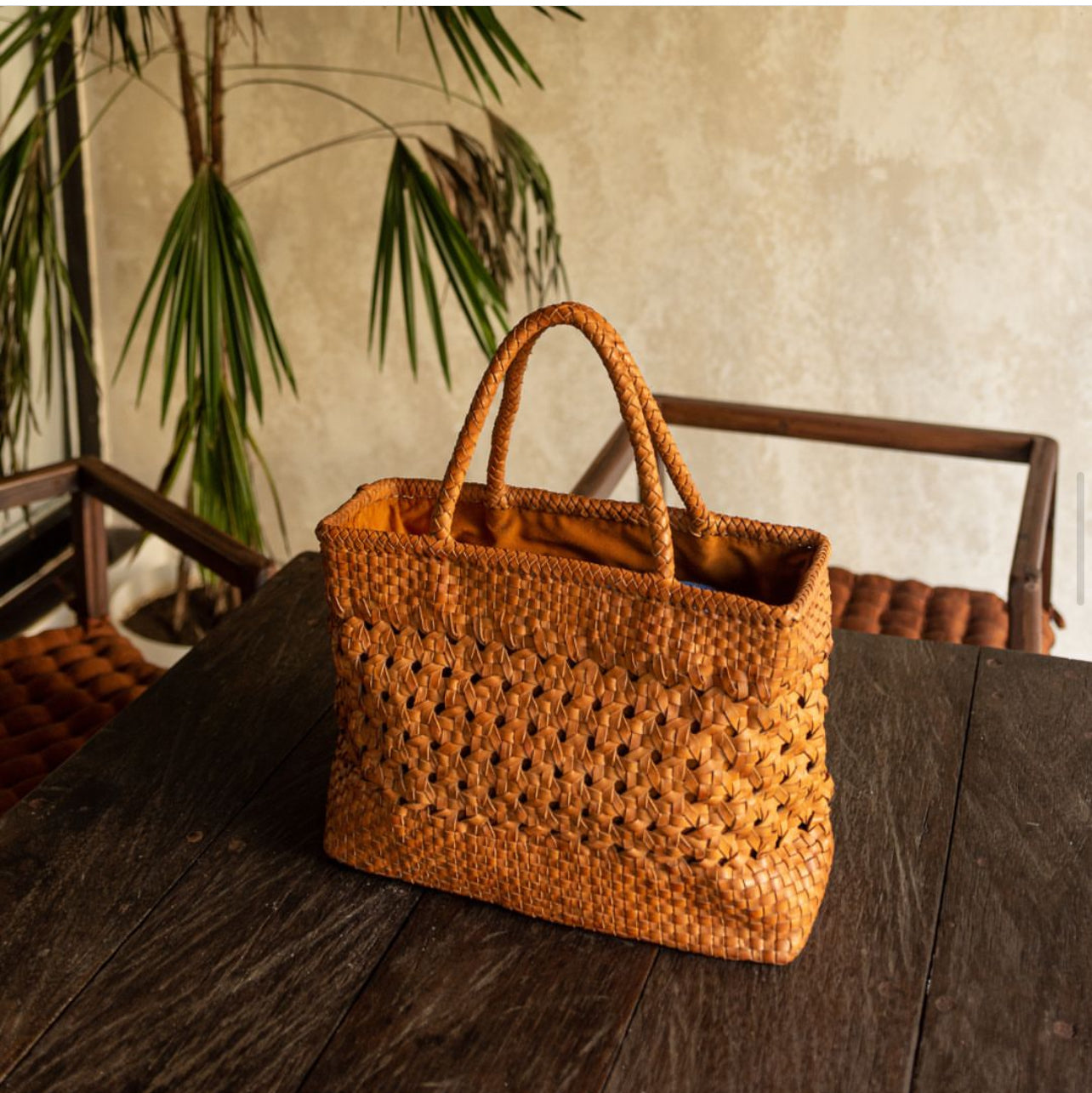 Handbag Geni Basket Leather