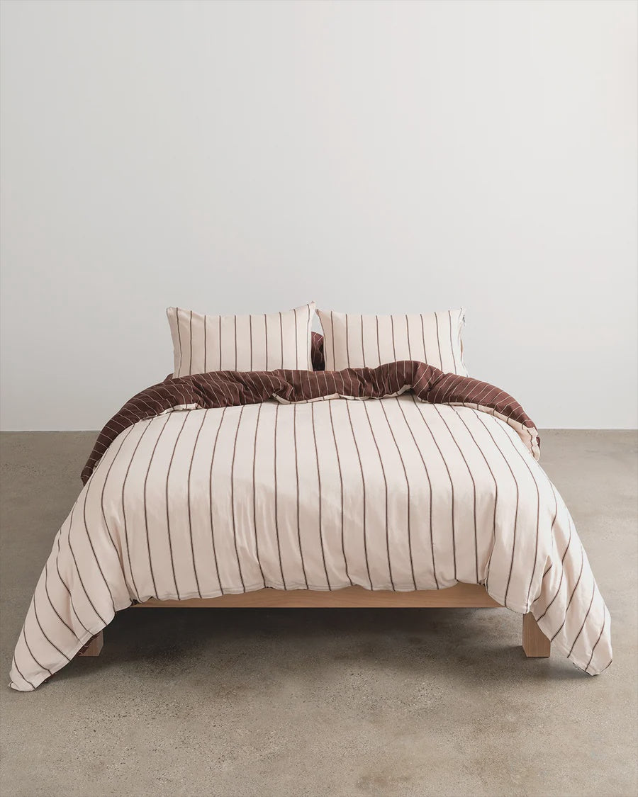 Quilt Cover Vanilla Mahogany