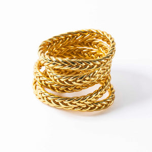 Buddhist Bangle Gold