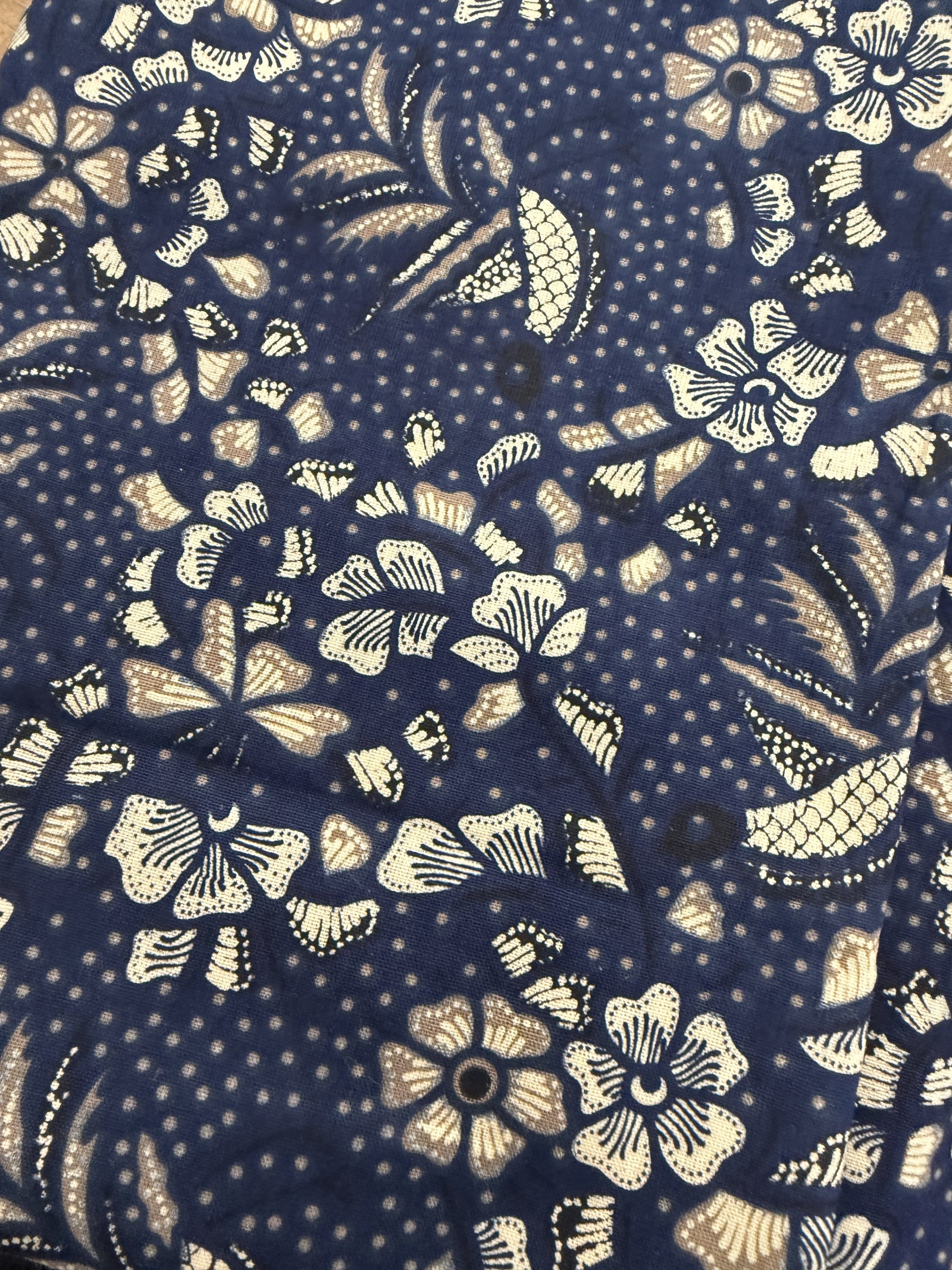 Sarong Cotton Batik Navy