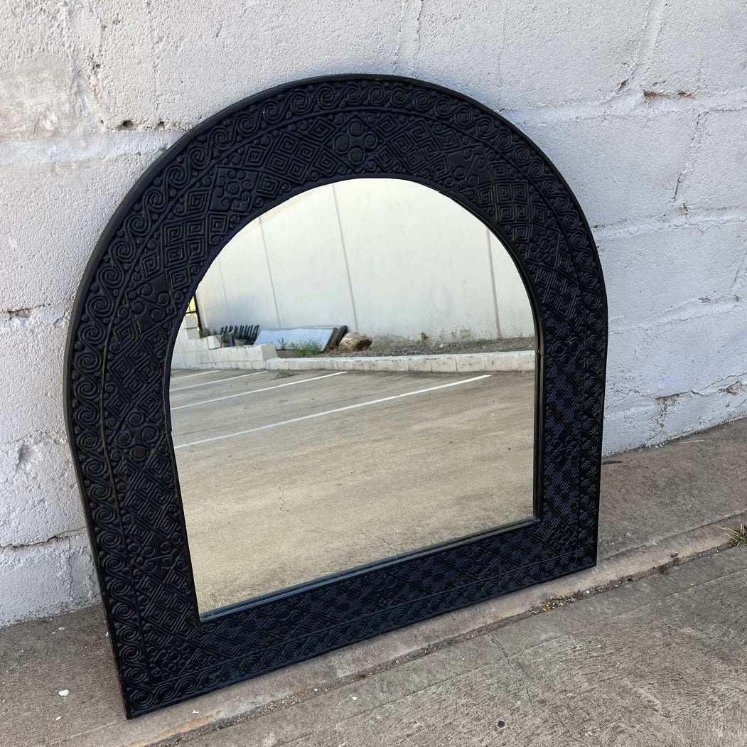 Mirror Timor Arch Black 100x100cm