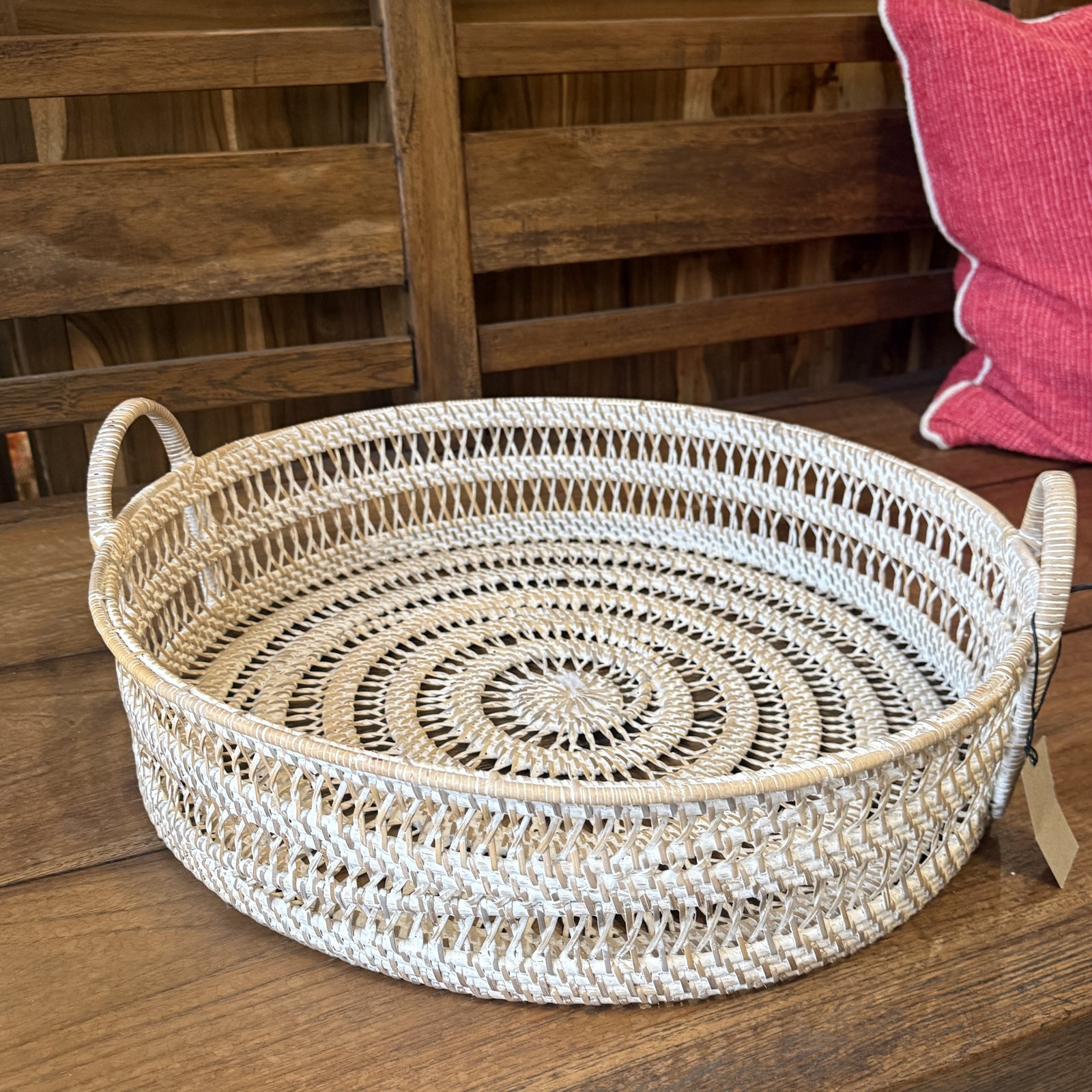 Tray Rattan Round Large