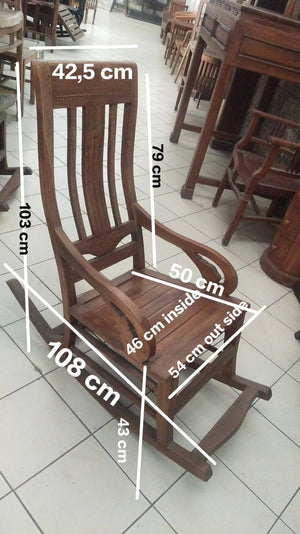 Rocking Chair Slatted