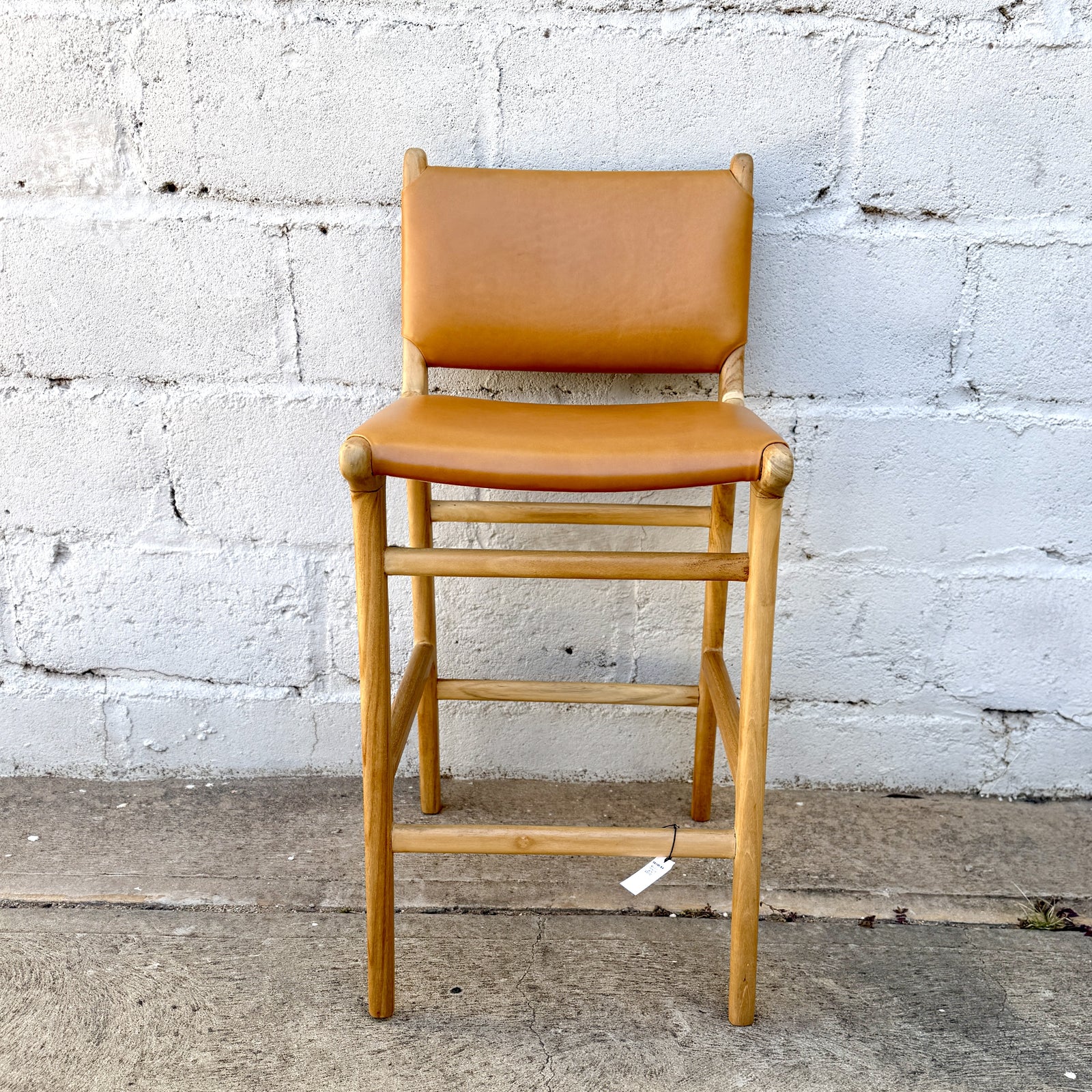 Bar Stool Padded Flat Camel