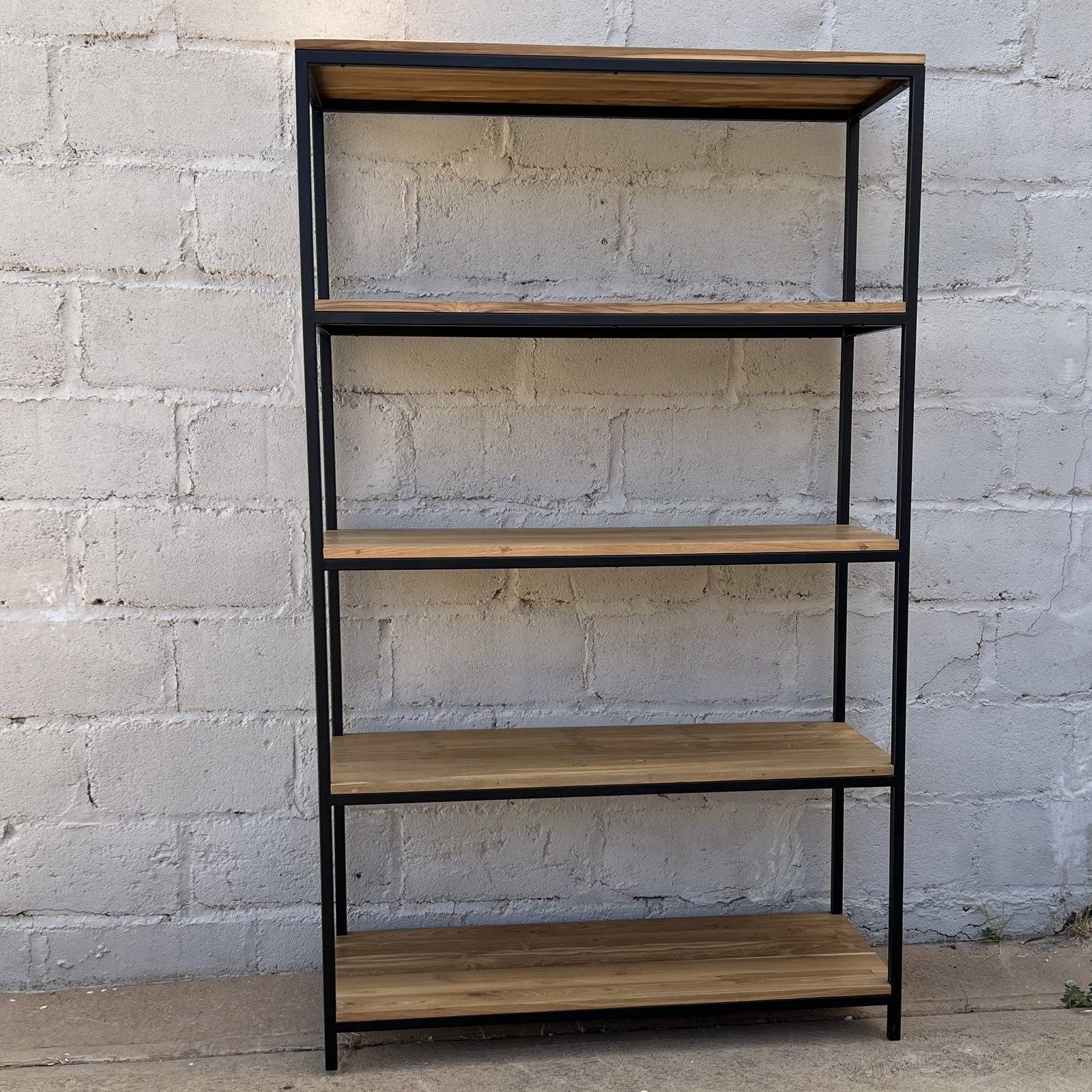 Bookcase Metal Frame 110x45x167cm
