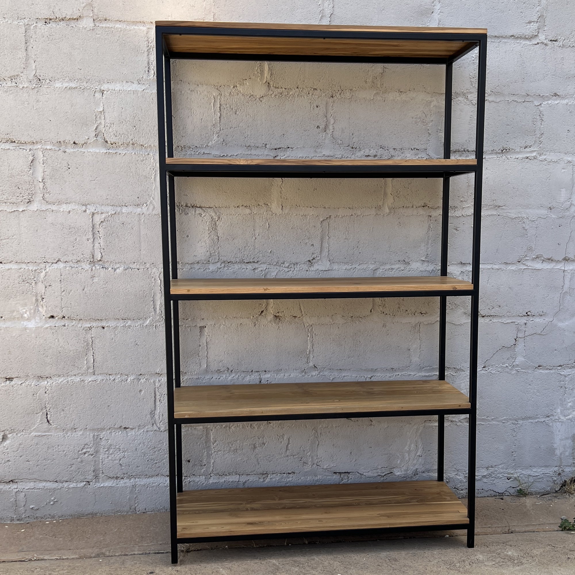 Bookcase Metal Frame 110x45x167cm
