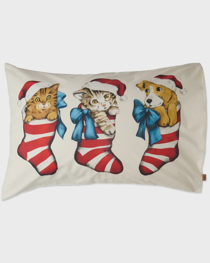 Festive Fur Babies Pillowcase