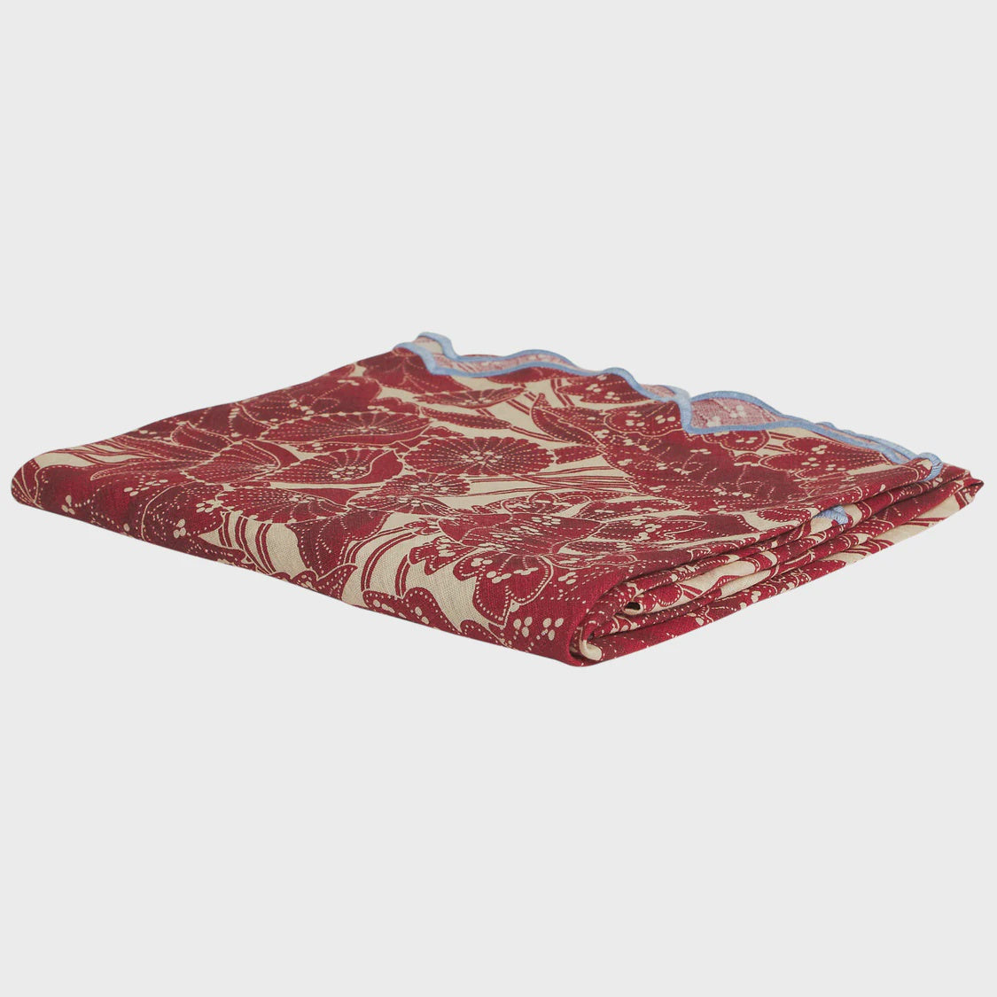 Table Cloth Round Lucia Crimson