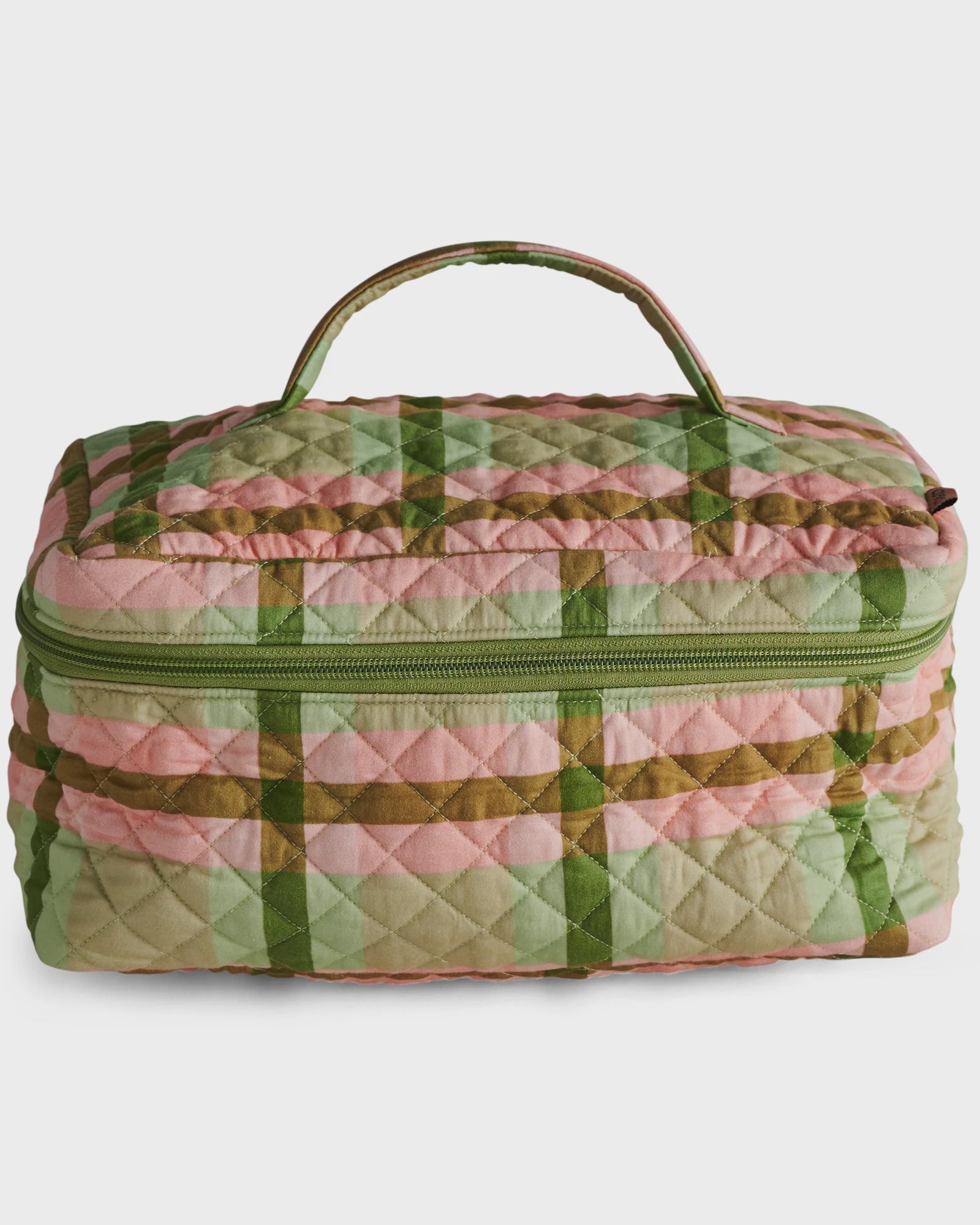 Toiletry Case Pistachio Tartan