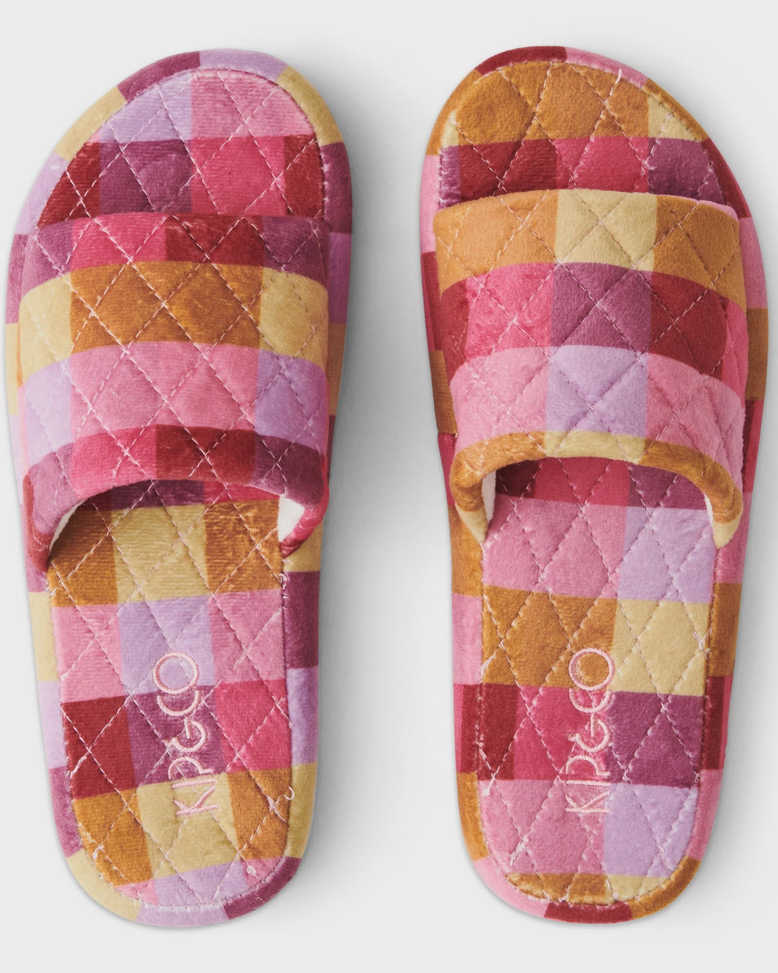 Slippers Tutti Frutti Quilted Velvet