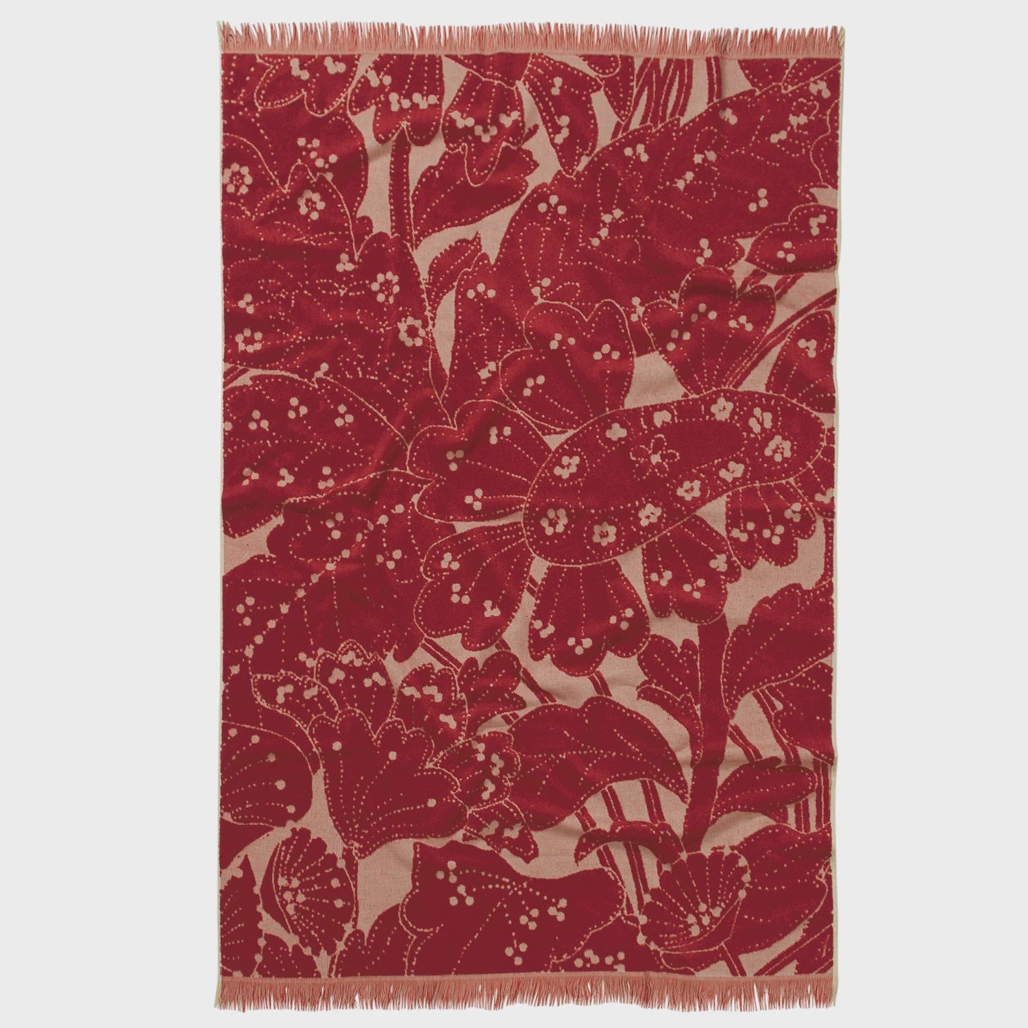 Lucia Bath Sheet Crimson