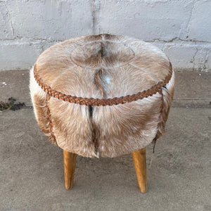 Ottoman Stool Hide Milkshake