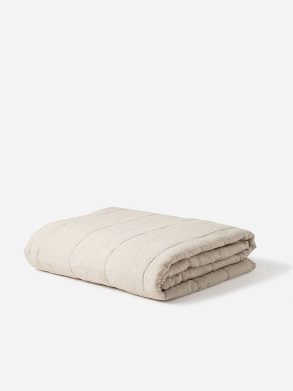 Padded Quilt Linen Chambray