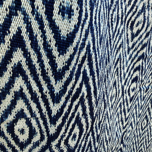 Throw Cotton Ikat Navy 240x120cm
