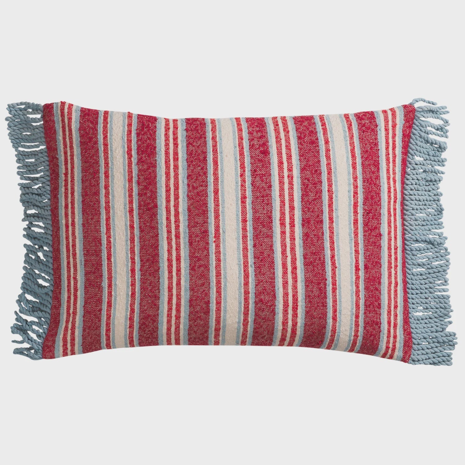 Selene Woven Cushion Crimson