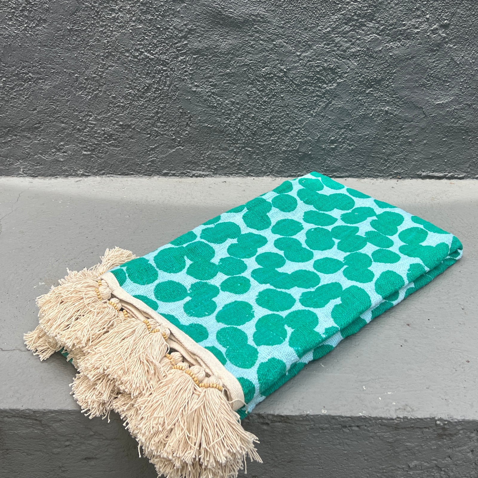 Throw Cotton Loom Spots