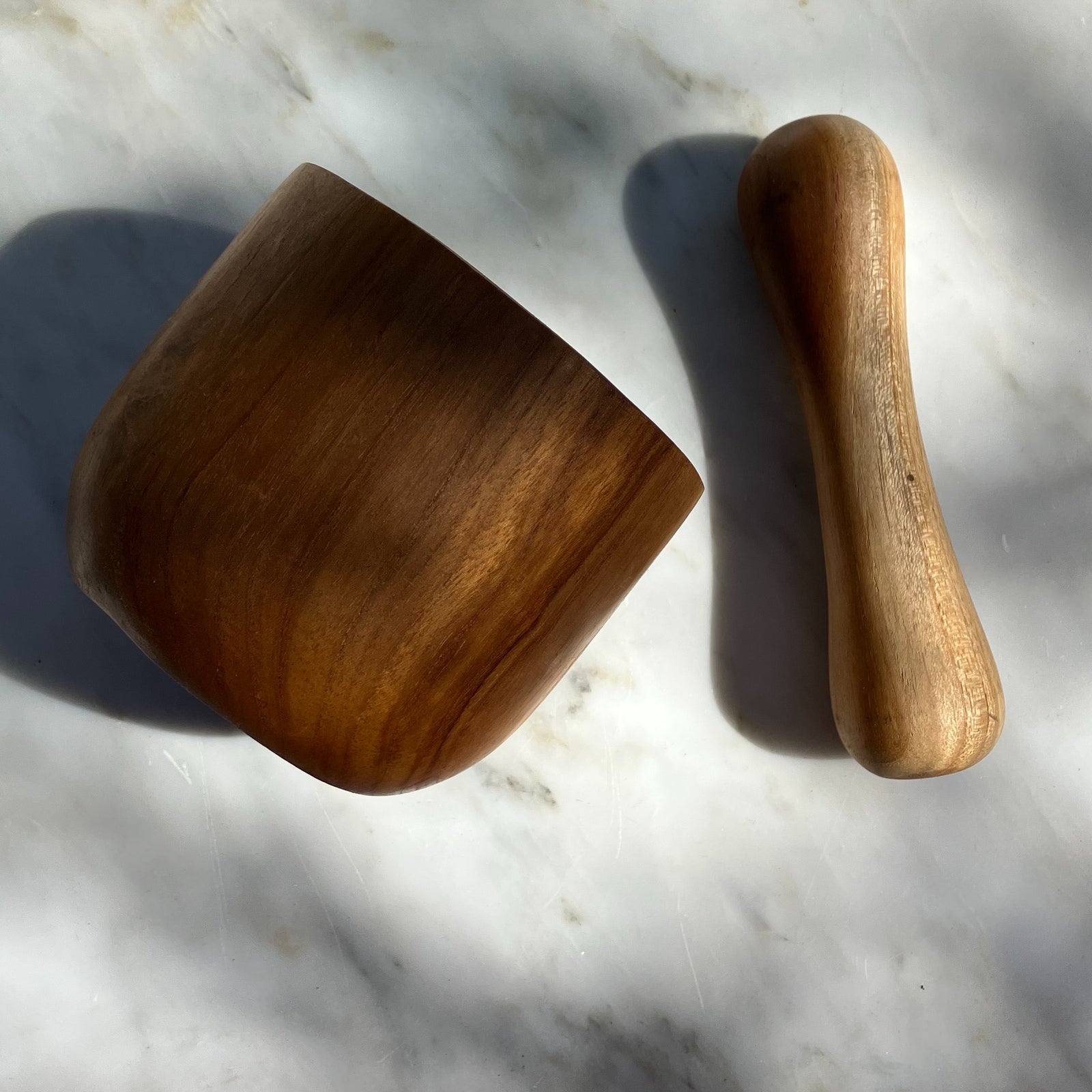 Mortar Pestle Teakwood