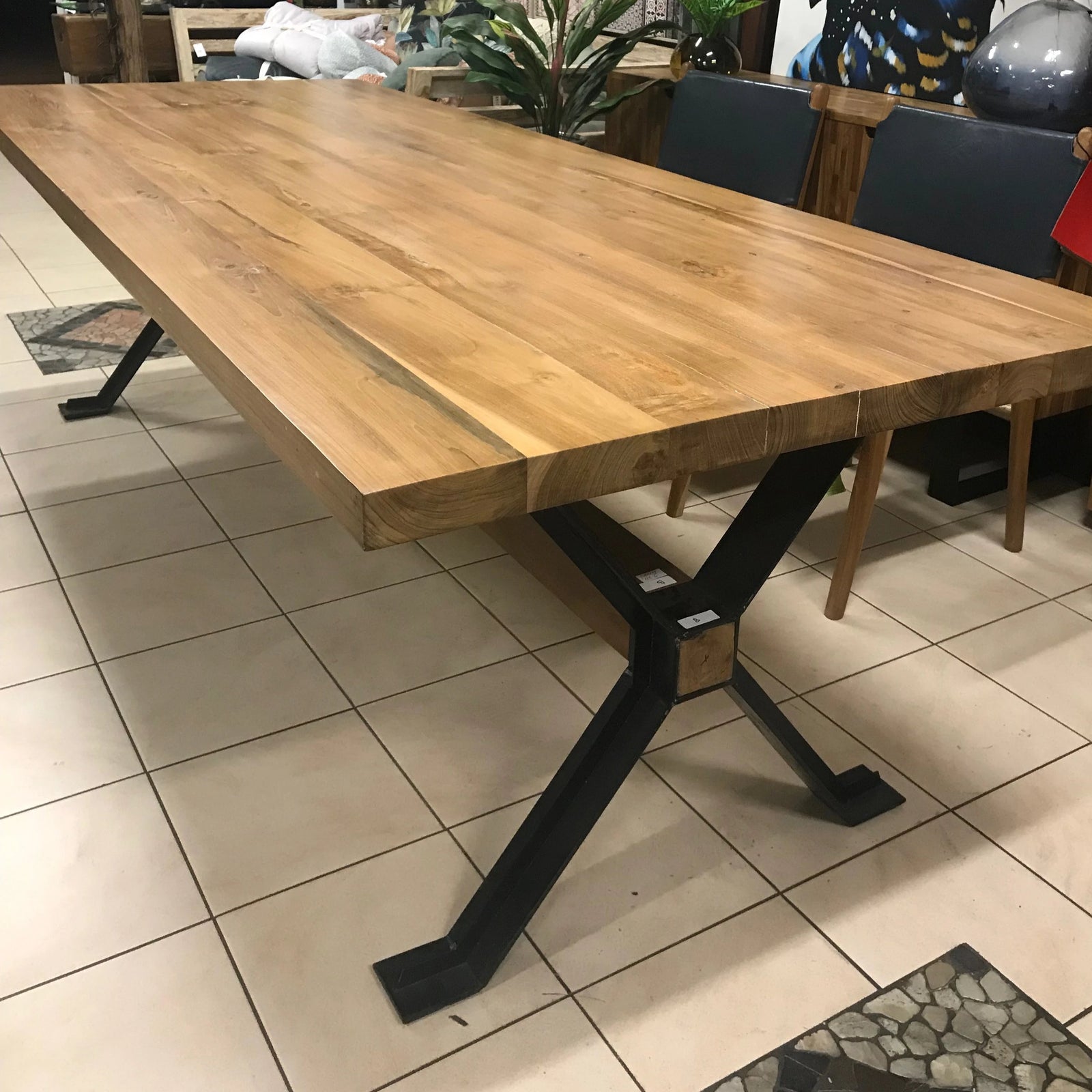 Dining Table Recycled Teakwood 200x90x4cm