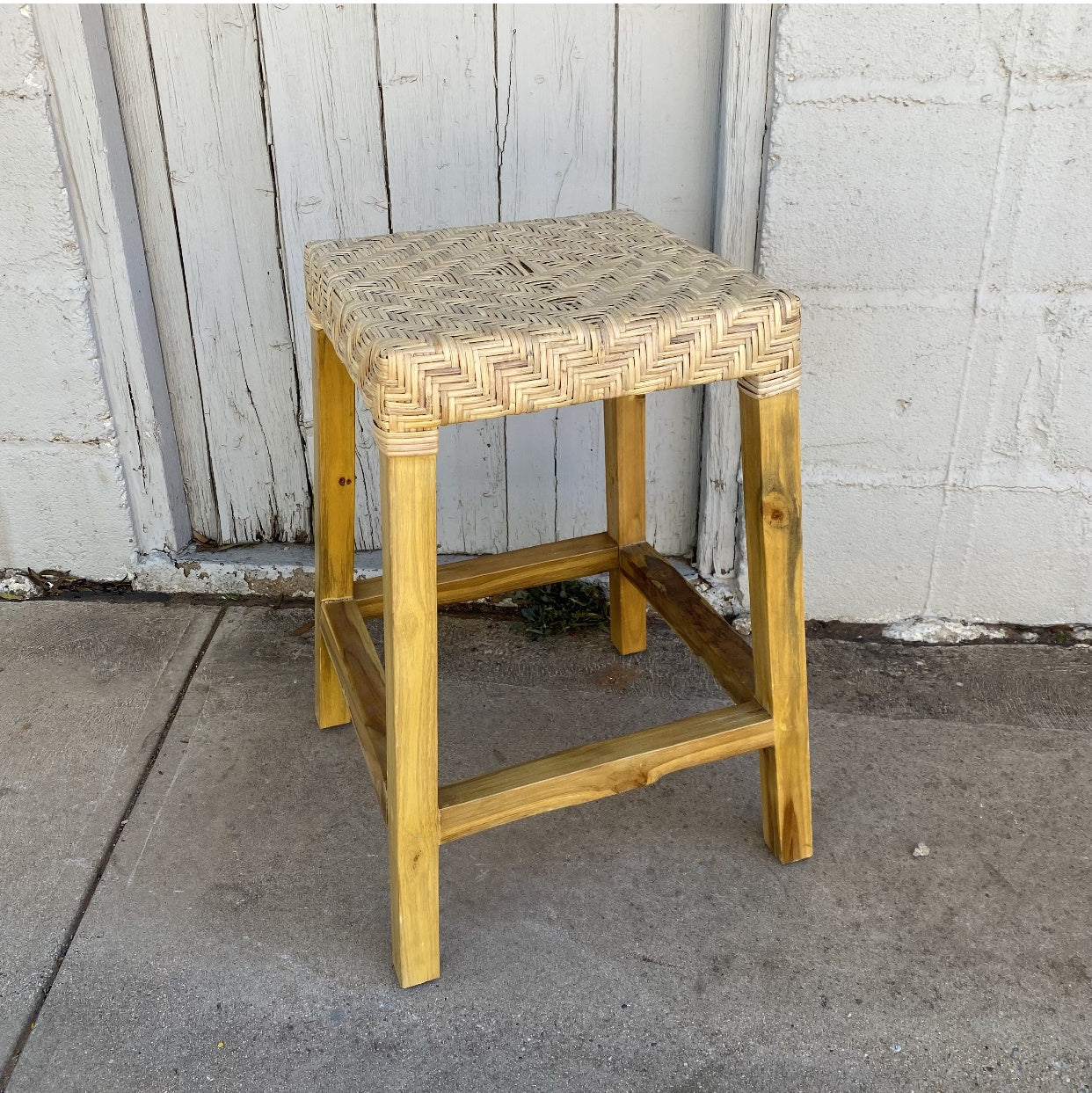 Bar Stool Rattan Weave