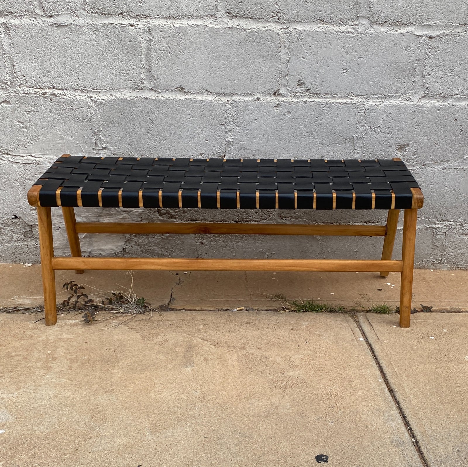 Bench Seat Leather Weave