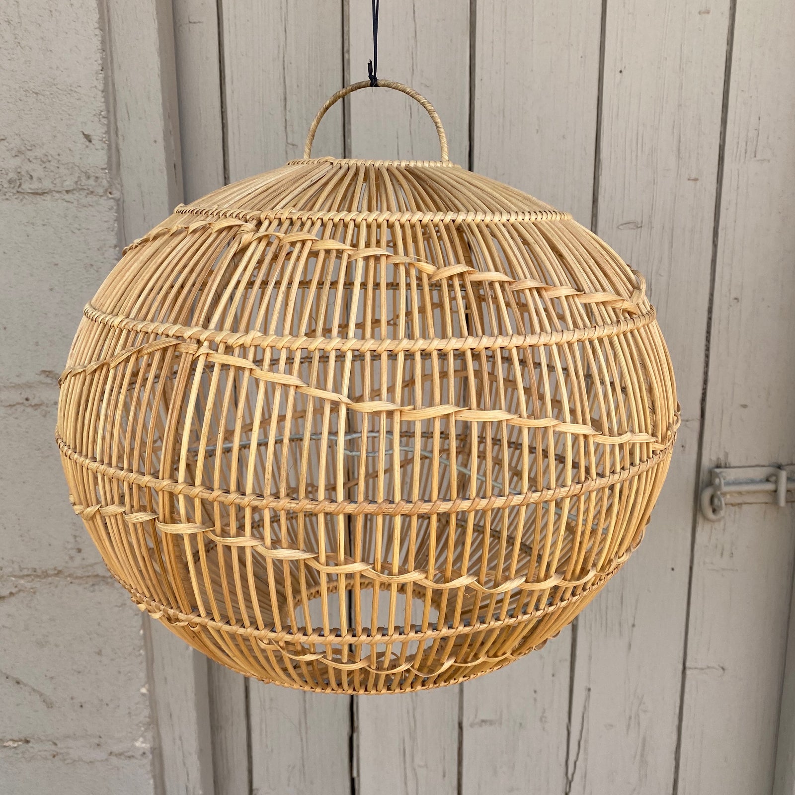 Lamp Shade Rattan Sphere Ripple