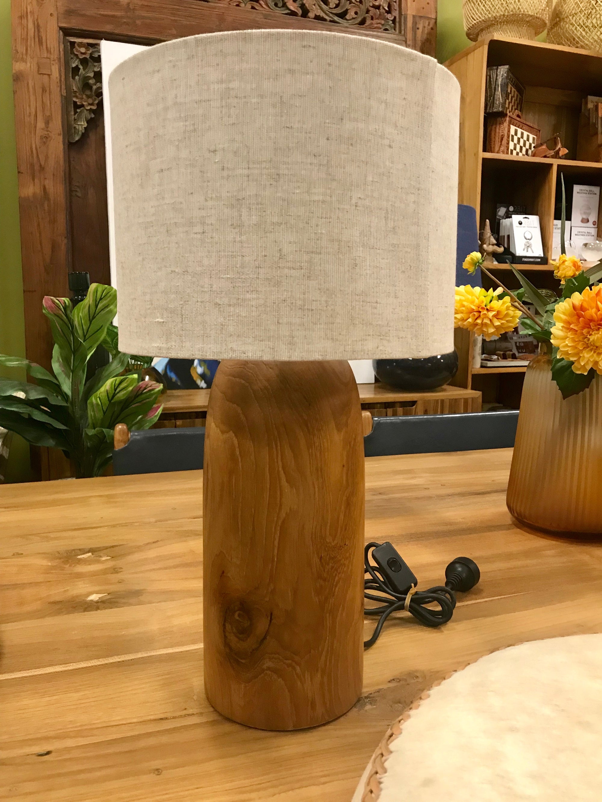 Lamp Wood Rounded Top