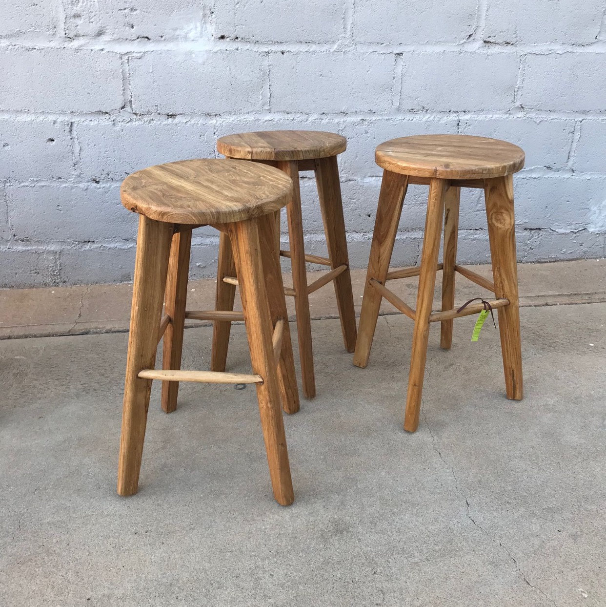 Bar Stool Recycled Teakwood II