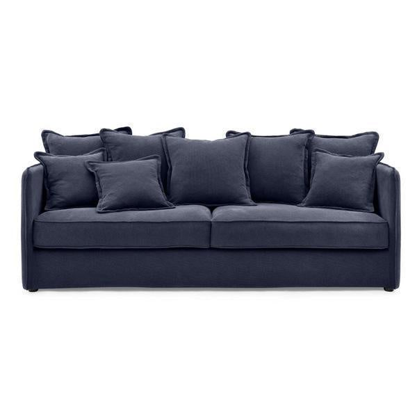 Lounge Sofa Navy 3 Seater
