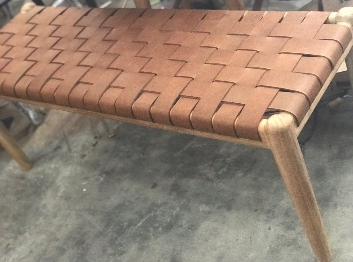 Bench Seat Leather Woven