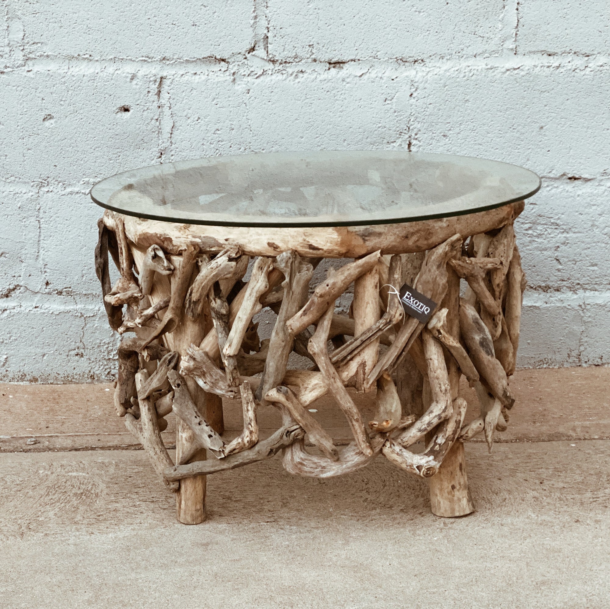 Coffee Table Driftwood 75cm Round Frame