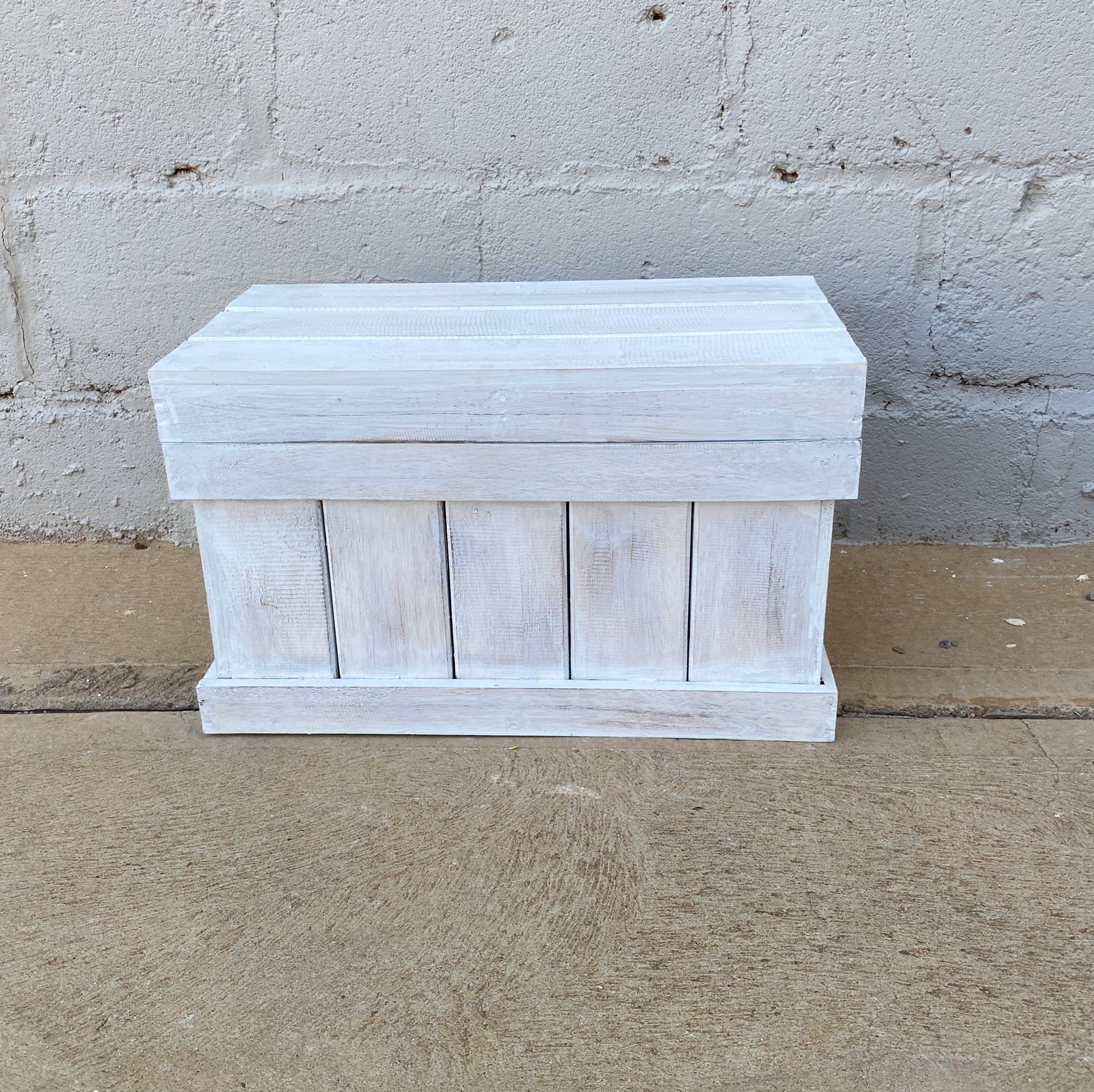 Hamptons Toy Blanket Box Wood