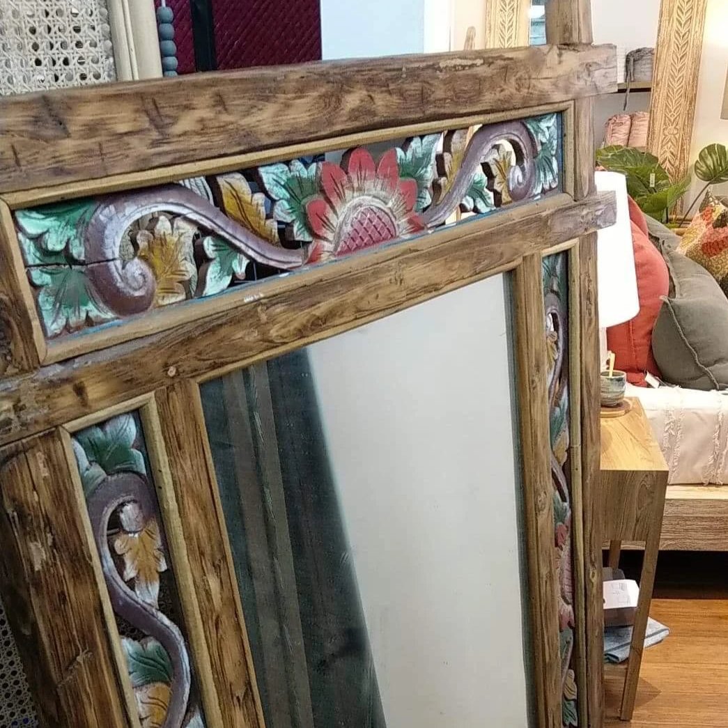 Mirror Carved Flower 100 x 140cm